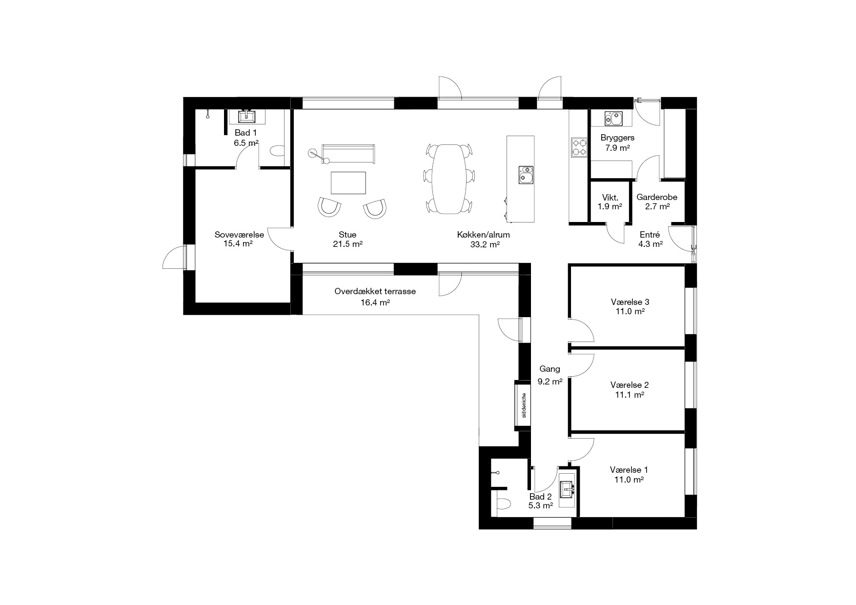 Byg et vinkelhus med plads til hele familien