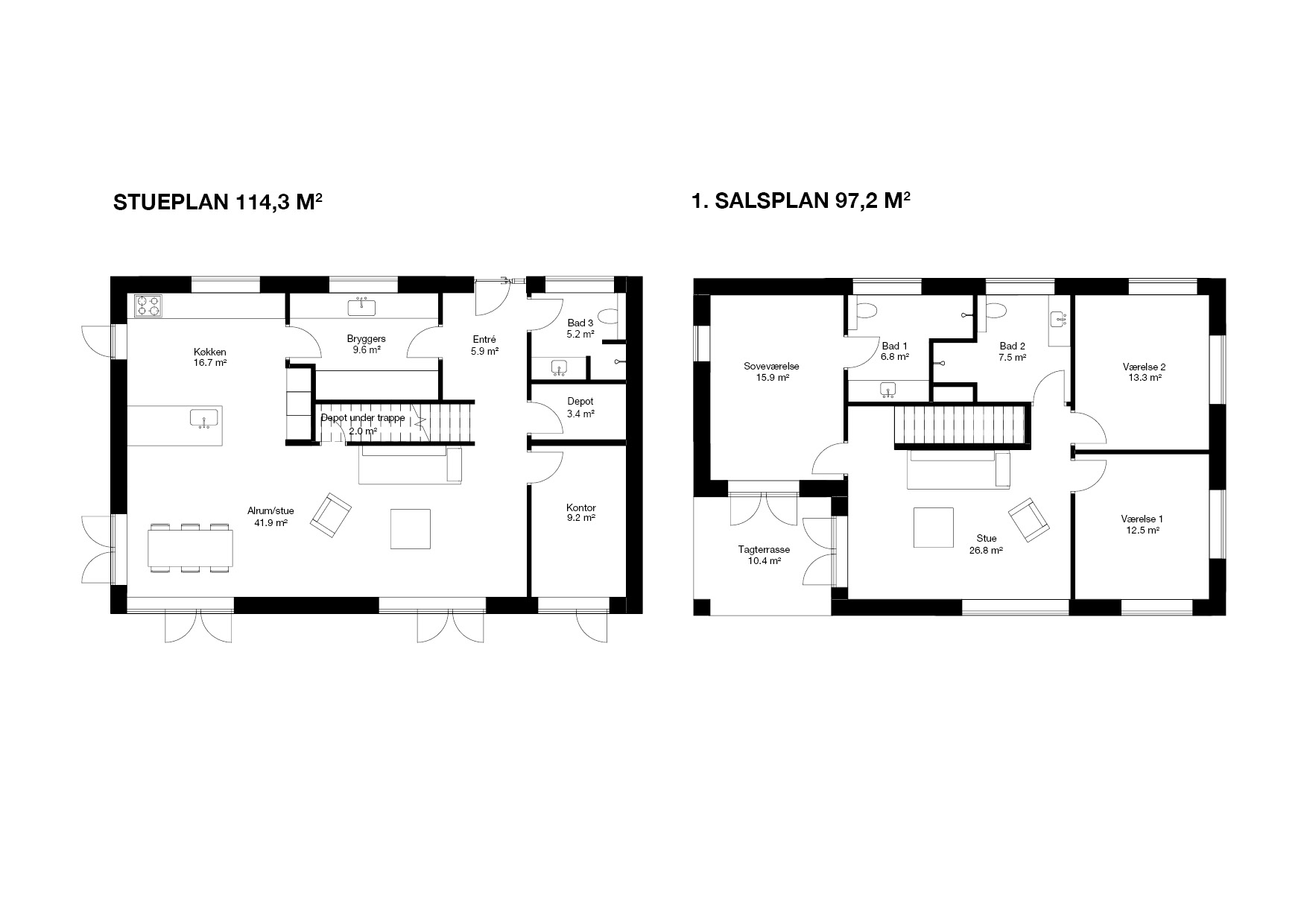 Få flere kvadratmeter med flerplanshuse